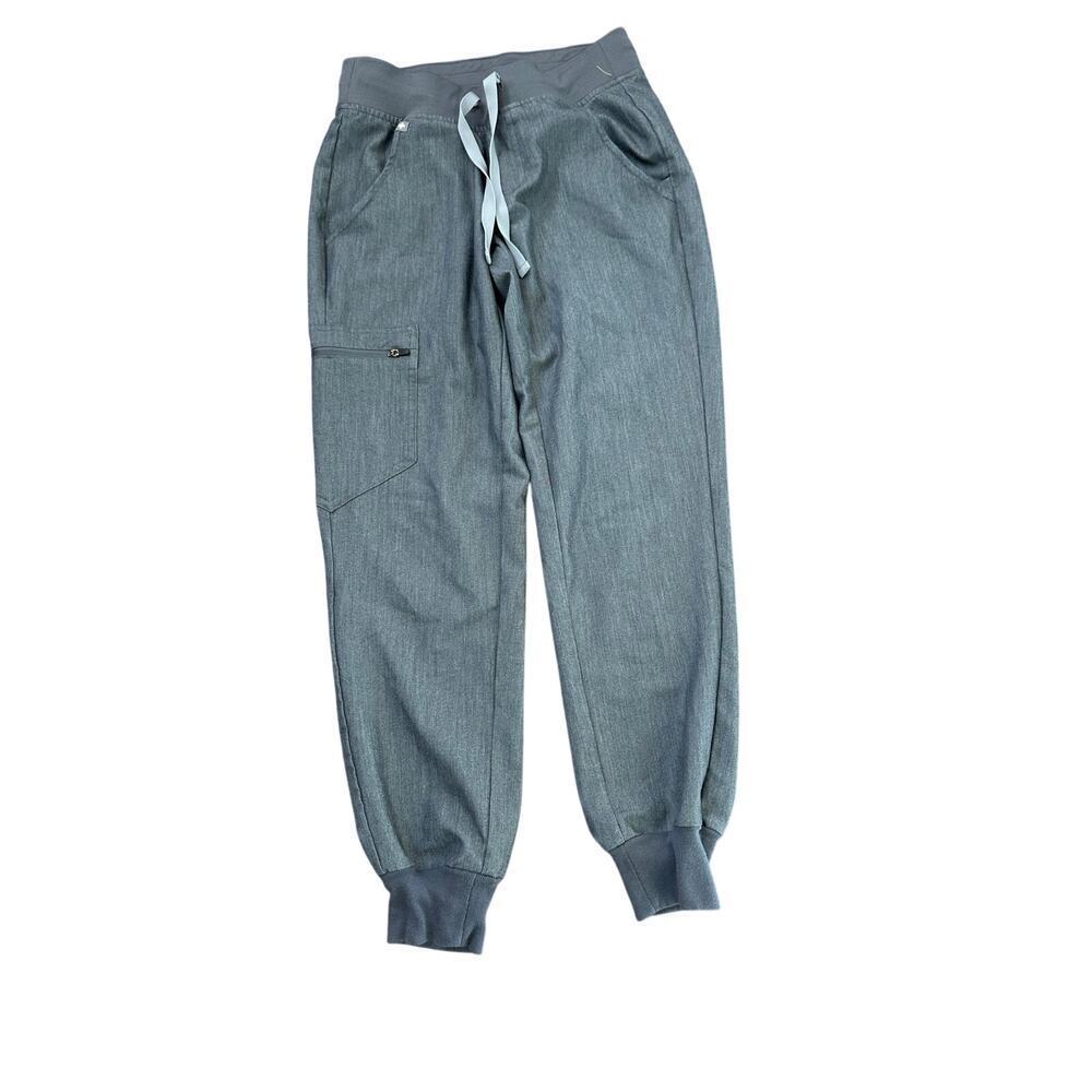 FIGS Women's Gray Drawstring Medical Zamora Jogger Scrub Pants Size XXS